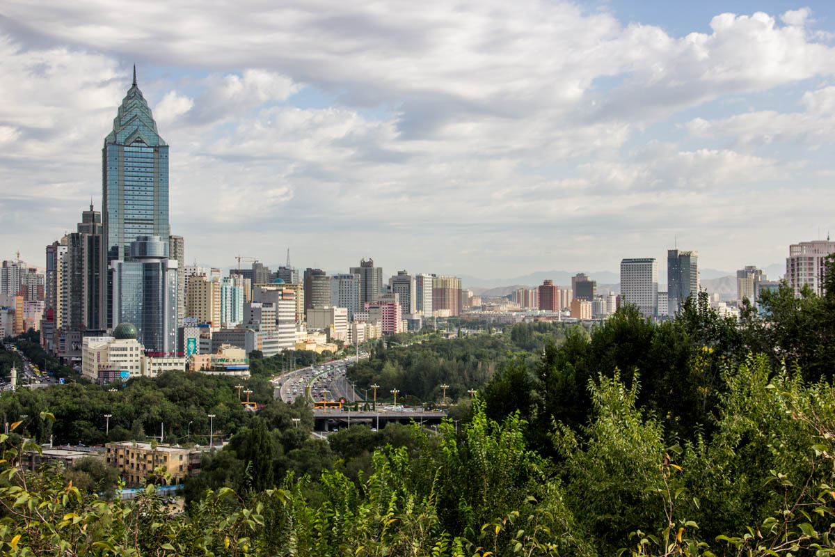 Urumqi, a city situated in an oasis with an abundance of parks and tree-lined streets which makes it a very pleasant city to visit and live at