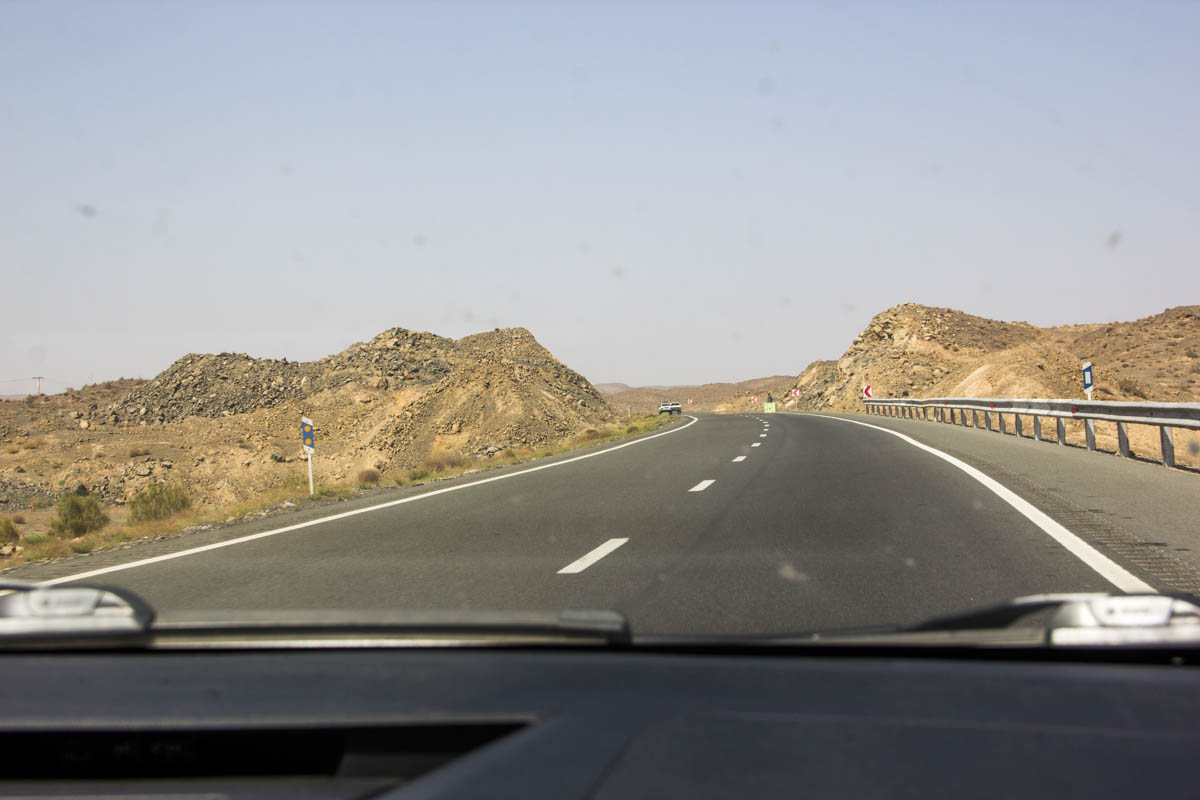 Excellent roads and a whole lot of nothingness between Mashhad and Tehran