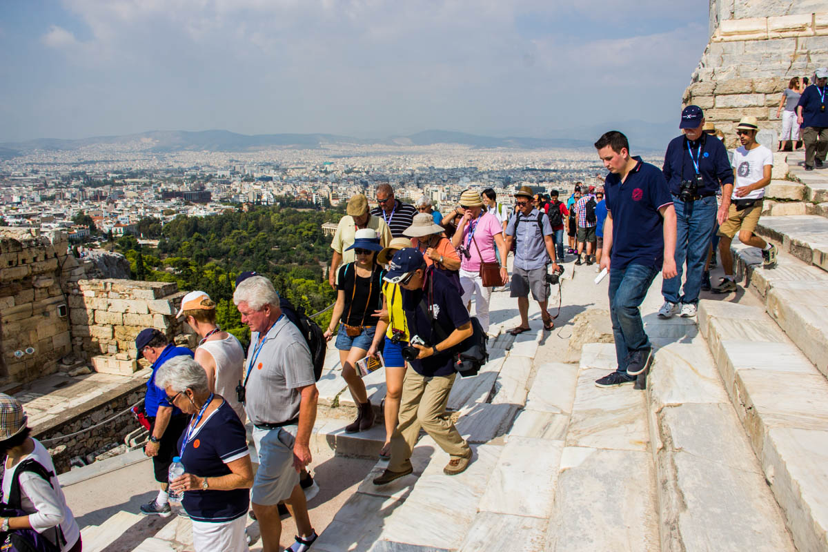 We were not the only ones visiting the Acropolis...