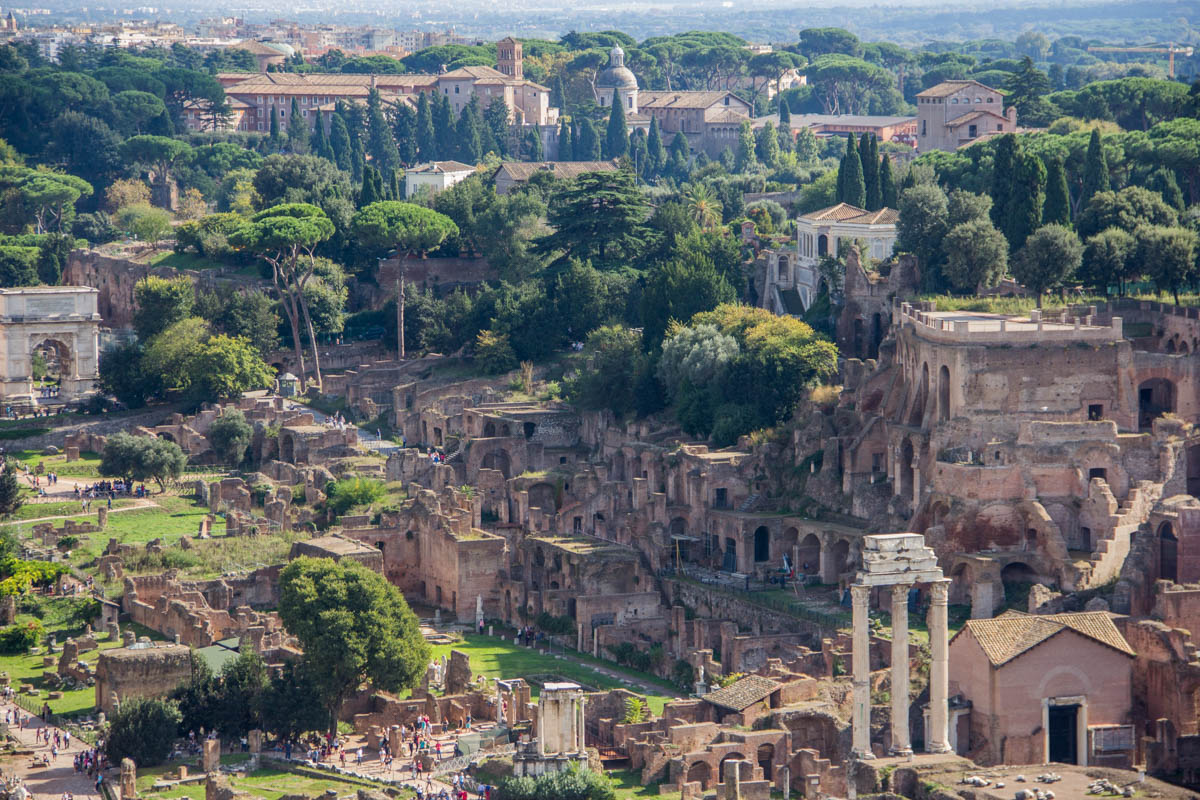 The Roman Forum (Foro Romano) and the Palatino used to be the busy and bustling centre of the Roman Empire